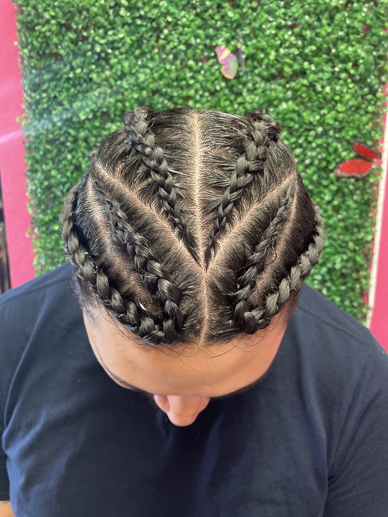 Cornrow braids